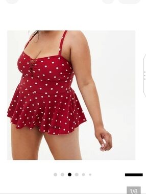 🆕DISNEY MINNIE MOUSE PEPLUM SWIMSUIT